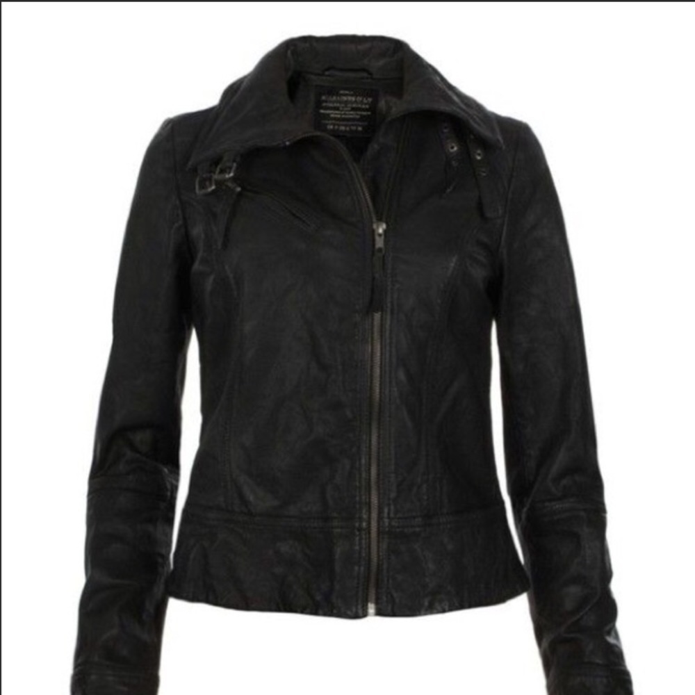 Beautiful All Saints Belvedere Leather Jacket